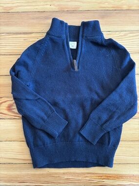 Crewcuts Navy Half-Zip Pullover Sweater